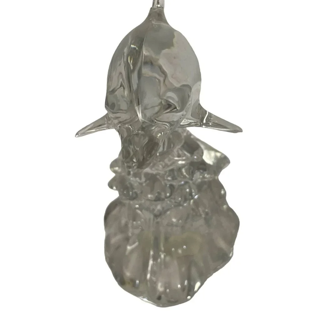 Vintage Collectible Decoration‎ Crystal Dolphin Figurine Clear 2000 5